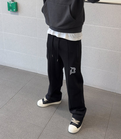 PLAINBWOY FLARE JOGGERS [BLACK]